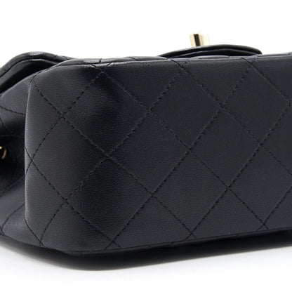 Chanel Mini Square Black Lambskin