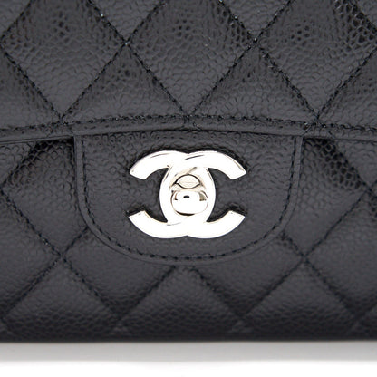 Chanel Medium 25cm Classical Double Flap Caviar Black SHW Year 2020