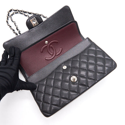 Chanel Medium 25cm Classical Double Flap Caviar Black SHW Year 2020