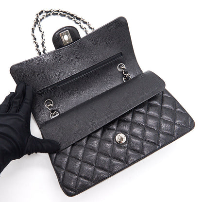 Chanel Medium 25cm Classical Double Flap Caviar Black SHW Year 2020