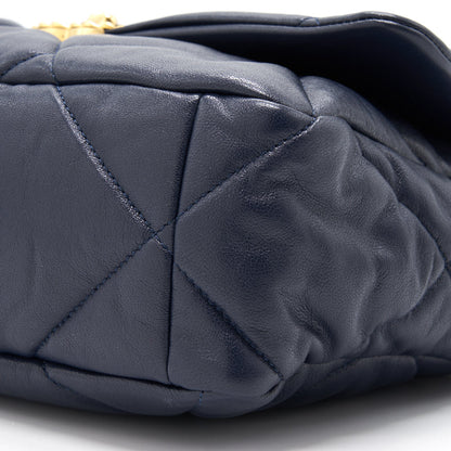 Chanel 19 Large Flap Bag  Navy
