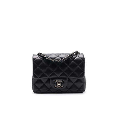Chanel Quilted Lambskin Square Mini Black