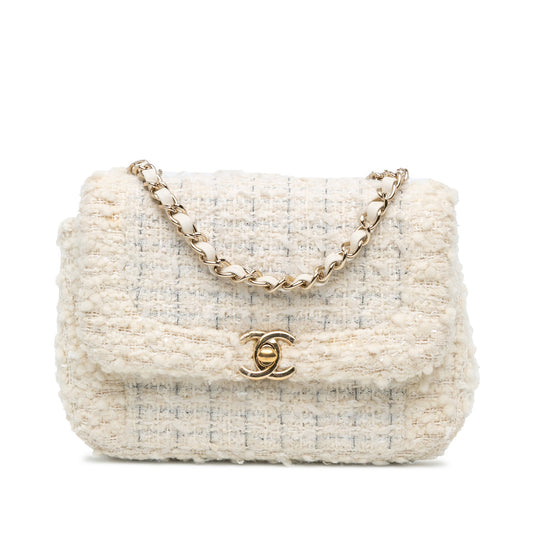 Chanel Sac CC Mini Tweed Flap Crossbody
