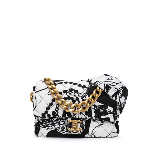 Chanel Sac Mini Printed Canvas Deer Coco Flap