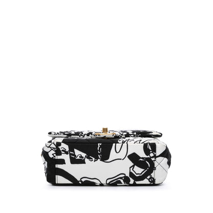 Chanel Sac Mini Printed Canvas Deer Coco Flap