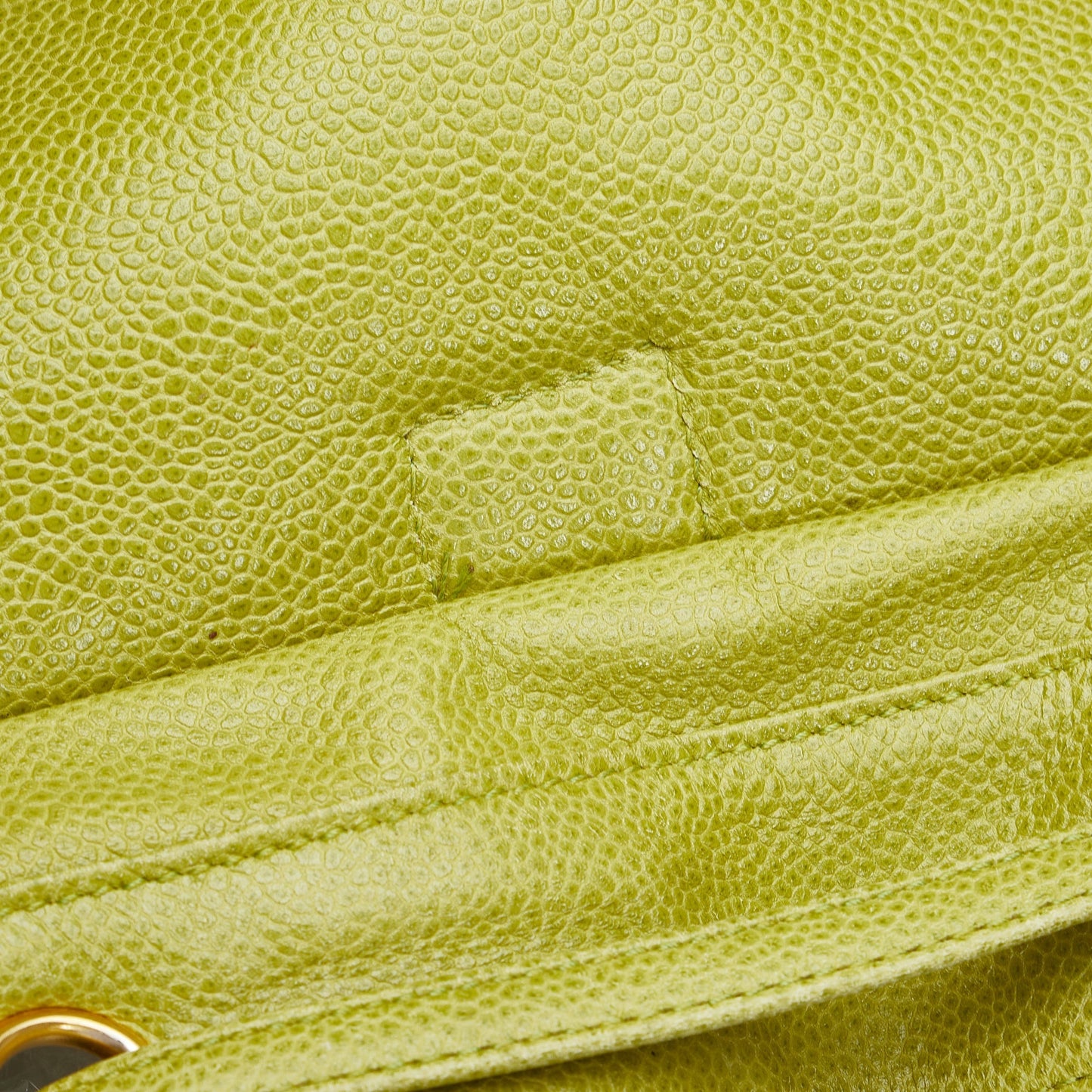 Green Chanel Caviar Triple CC Backpack