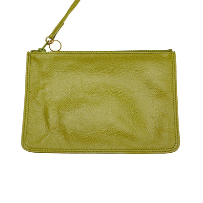Green Chanel Caviar Triple CC Backpack