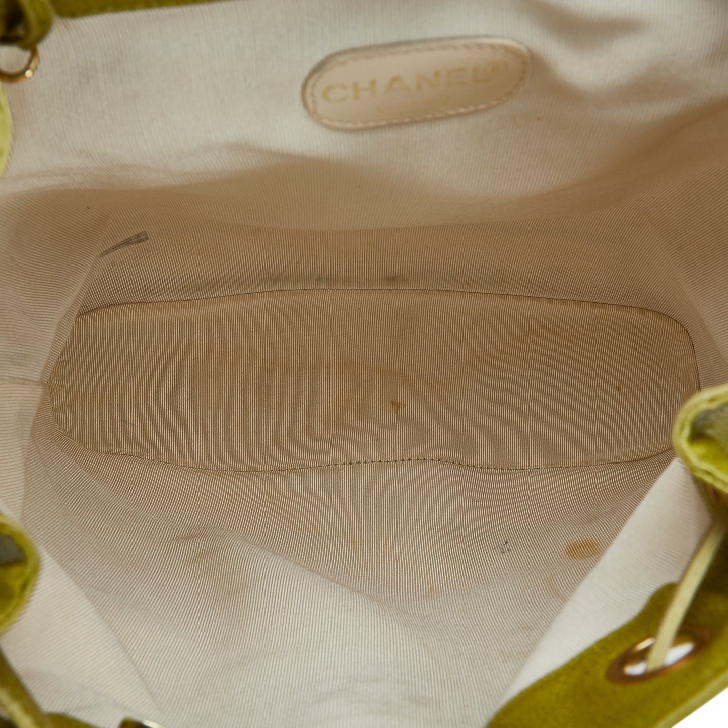 Green Chanel Caviar Triple CC Backpack