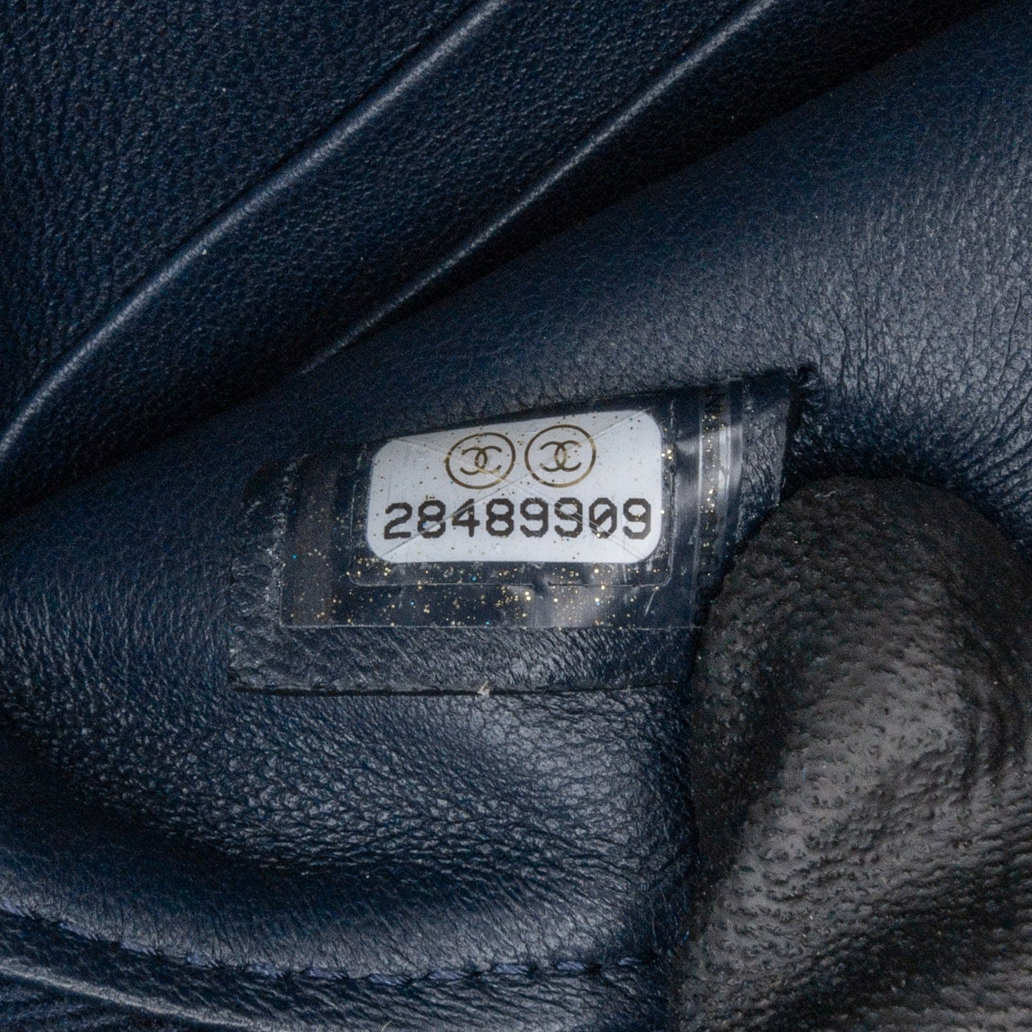 Blue Chanel Quilted Velvet 31 Clutch