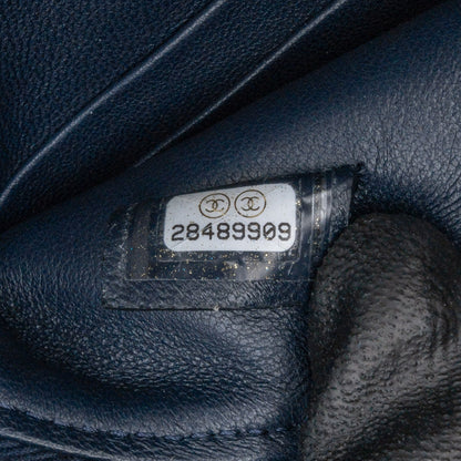 Blue Chanel Quilted Velvet 31 Clutch