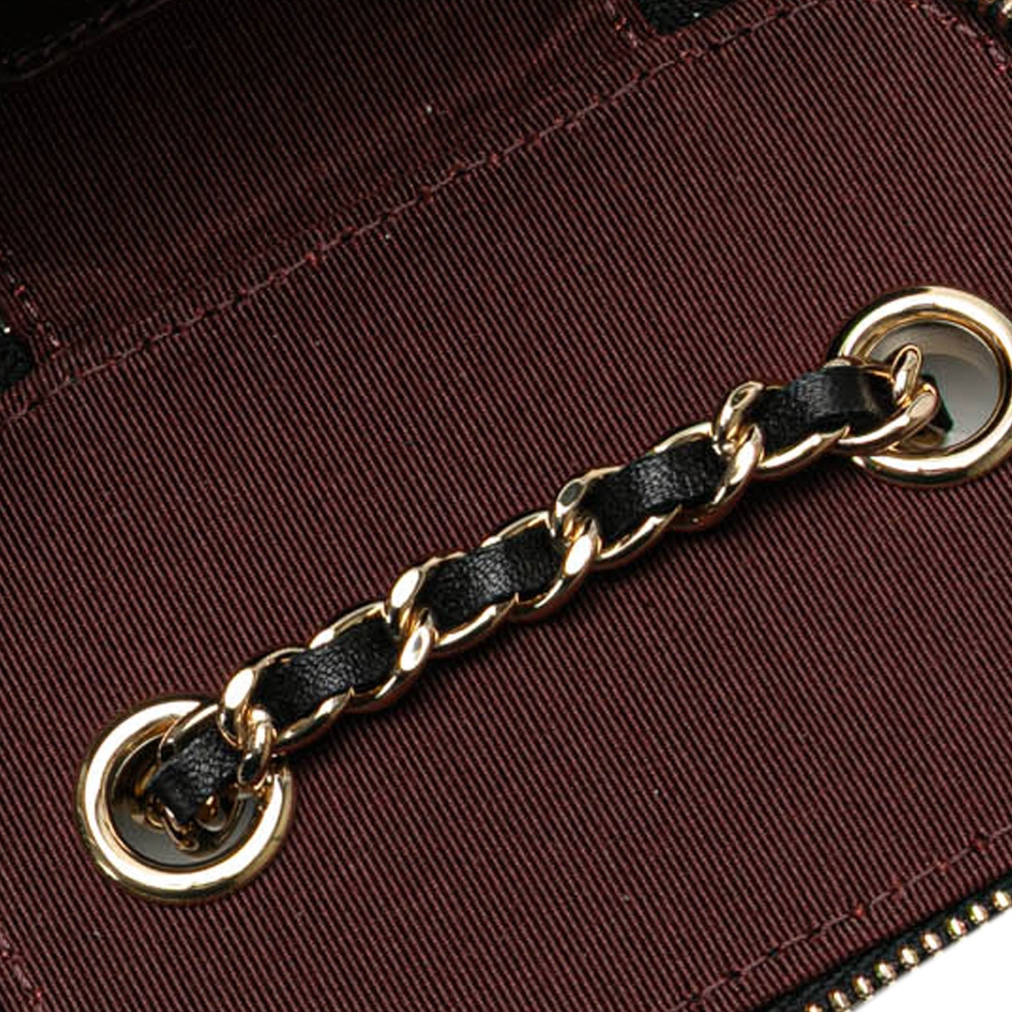 Black Chanel Mini Lambskin Vanity Case with Chain Crossbody Bag