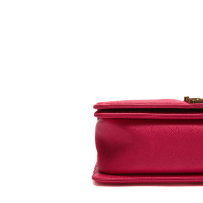 CHANEL Medium Quilted Boy Bag - Pink