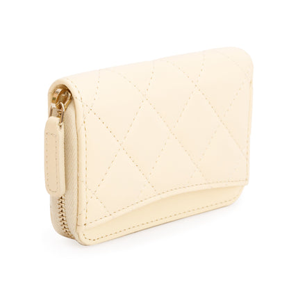 Chanel 2020 Neutral Calfskin Leather Classic Zipped Coin Purse w/ Box, Authenticity Card & Receipt
