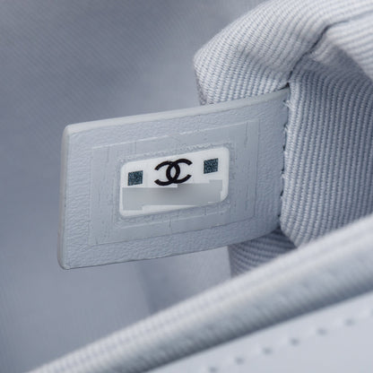 Chanel 2024 Grey Lambskin Leather 19 Wallet On Chain w/ Box & Receipt