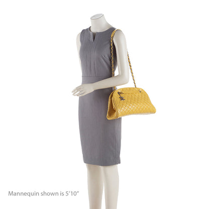 Chanel Aged Calfskin Just Mademoiselle Bowling Bag (SHF-19391)