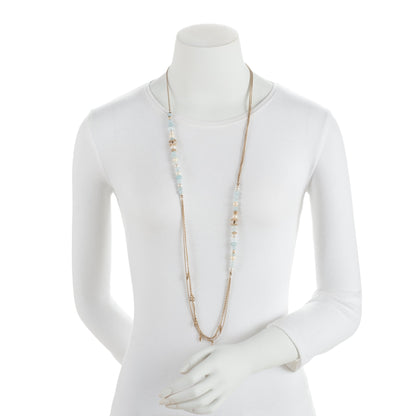 Chanel Beads and Spike CC Long Multi Chain Necklace (SHF-6ffERZ)