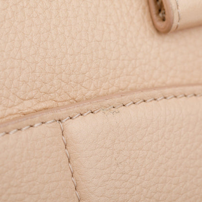 Chanel Beige Caviar Leather Medium Neo Excecutive Tote w/ Strap & Authenticity Card
