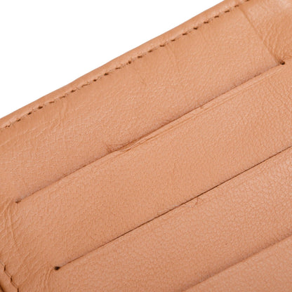 Chanel Beige Lambskin Leather Continental Flap Wallet