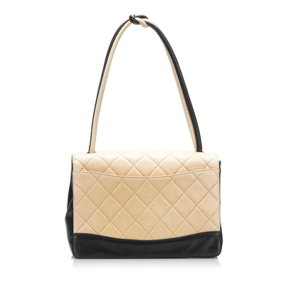 Chanel Bicolor Leather Shoulder Bag (SHG-k3TZpL)