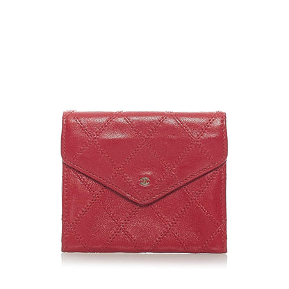 Chanel Bicolore Matelasse Lambskin Coin Pouch (SHG-33401)