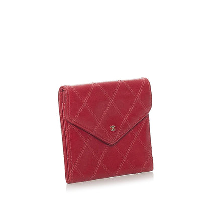Chanel Bicolore Matelasse Lambskin Coin Pouch (SHG-33401)