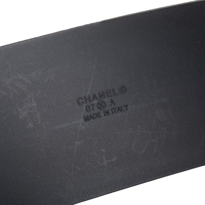 Chanel Black Patent Leather Resin Buckle Belt 75 30