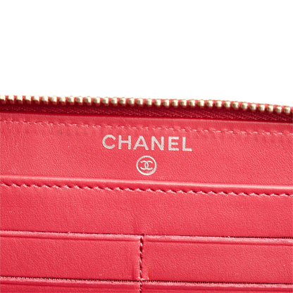 Chanel Brilliant Patent Zip Around Wallet (SHG-7wYhd4)