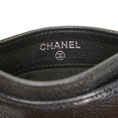 Chanel CC Caviar Card Holder (SHG-8RcQCm)