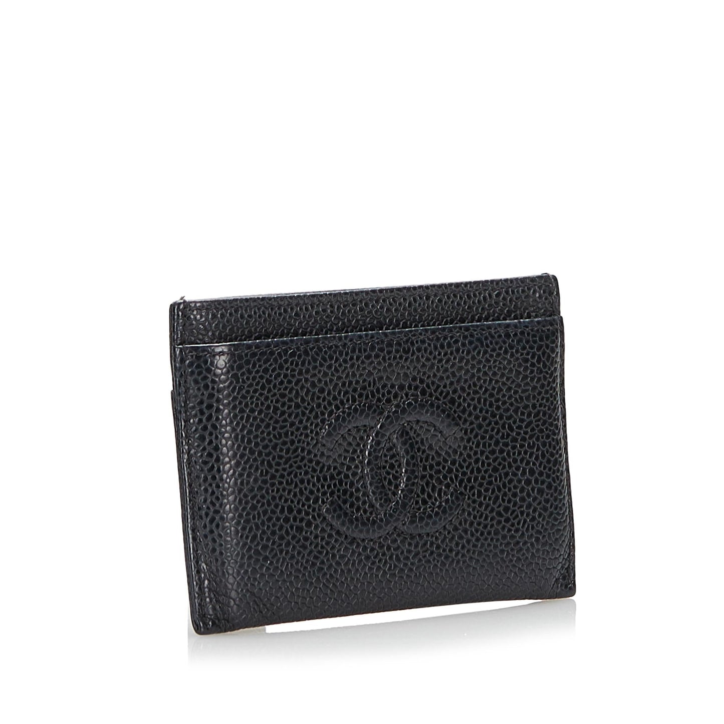 Chanel CC Caviar Card Holder (SHG-8RcQCm)