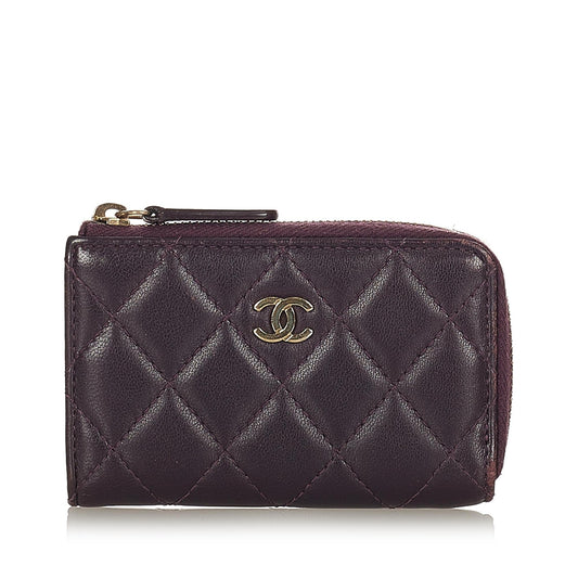 Chanel CC Caviar Leather Coin Pouch (SHG-23409)