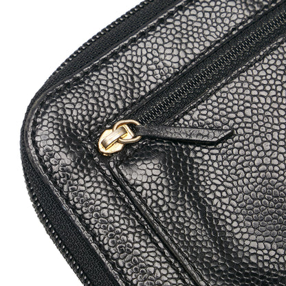 Chanel CC Caviar Leather Coin Pouch (SHG-34259)