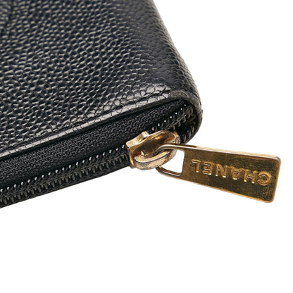 Chanel CC Caviar Leather Coin Pouch (SHG-34259)