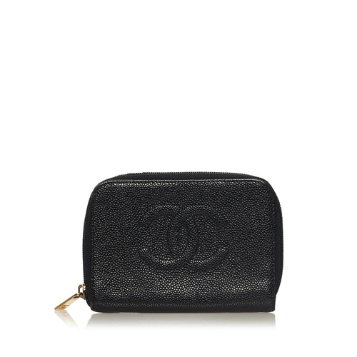 Chanel CC Caviar Leather Coin Pouch (SHG-34259)