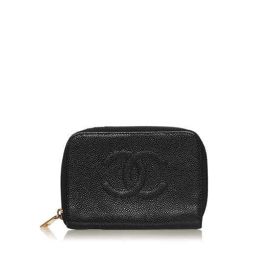 Chanel CC Caviar Leather Coin Pouch (SHG-34259)