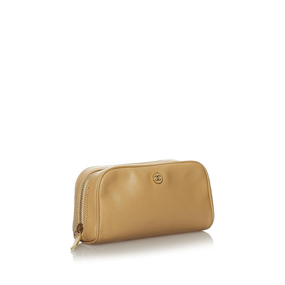 Chanel CC Caviar Leather Pouch (SHG-29880)