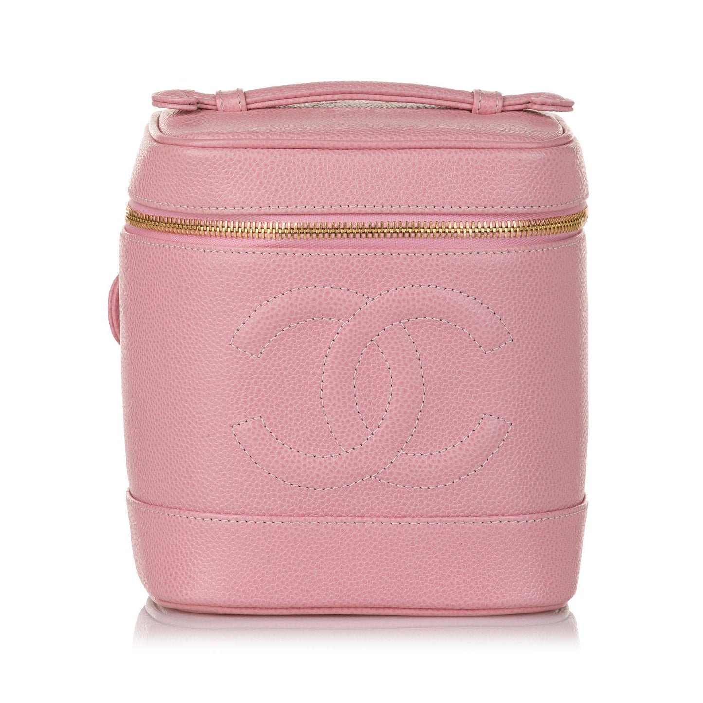 Chanel CC Caviar Leather Vanity Bag (SHG-36629)
