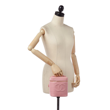 Chanel CC Caviar Leather Vanity Bag (SHG-36629)