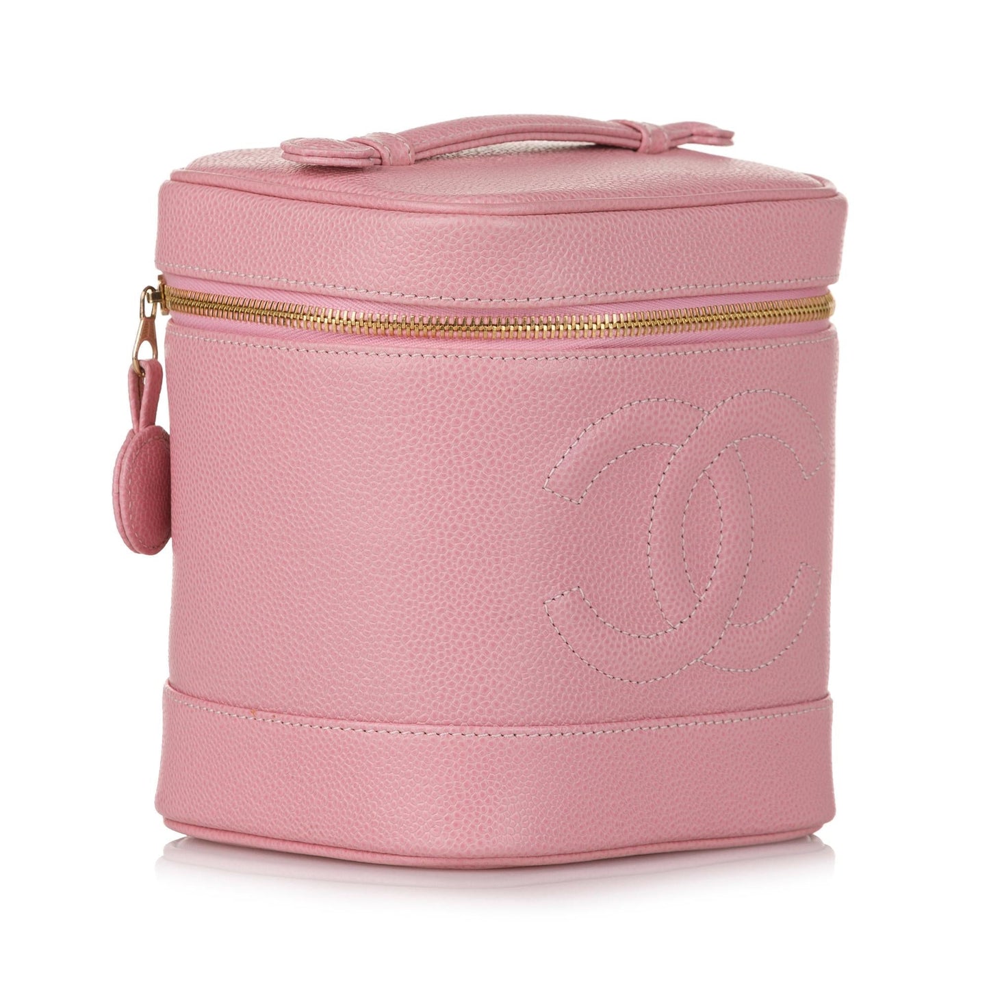 Chanel CC Caviar Leather Vanity Bag (SHG-36629)