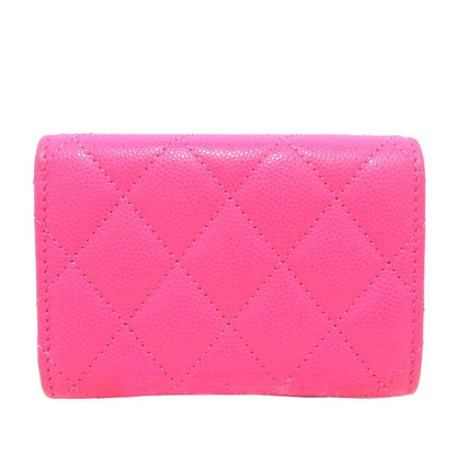 Chanel CC Caviar Leather Wallet (SHG-b36kUy)