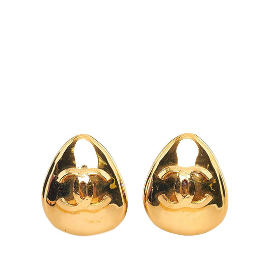 Chanel CC Clip-On Earrings (SHG-BG3ZYw)