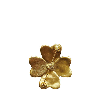 Chanel CC Clover Brooch (SHG-pqbeIE)