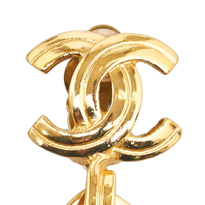 Chanel CC Drop Earrings (SHG-6M0tns)