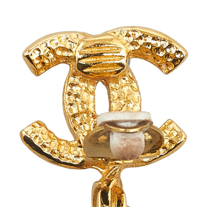 Chanel CC Drop Earrings (SHG-6M0tns)
