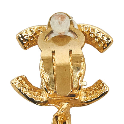 Chanel CC Drop Earrings (SHG-6M0tns)