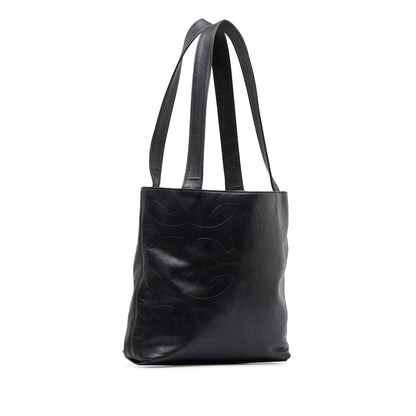 Chanel CC Embossed Leather Tote (SHG-qn54cb)