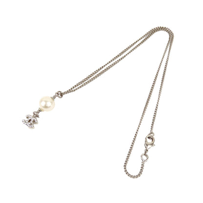 Chanel CC Faux Pearl Pendant Necklace (SHG-27965)
