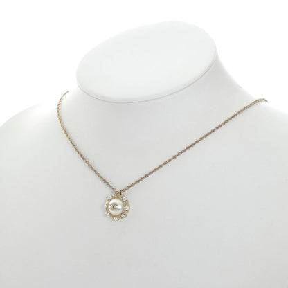 Chanel CC Faux Pearl Pendant Necklace (SHG-2Vs4gs)