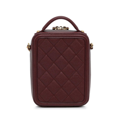 Chanel CC Filigree Caviar Vanity Case (SHG-wa4iNZ)