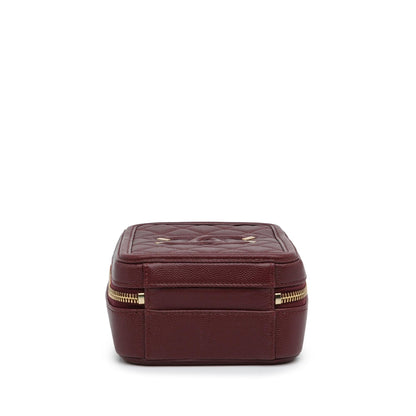 Chanel CC Filigree Caviar Vanity Case (SHG-wa4iNZ)