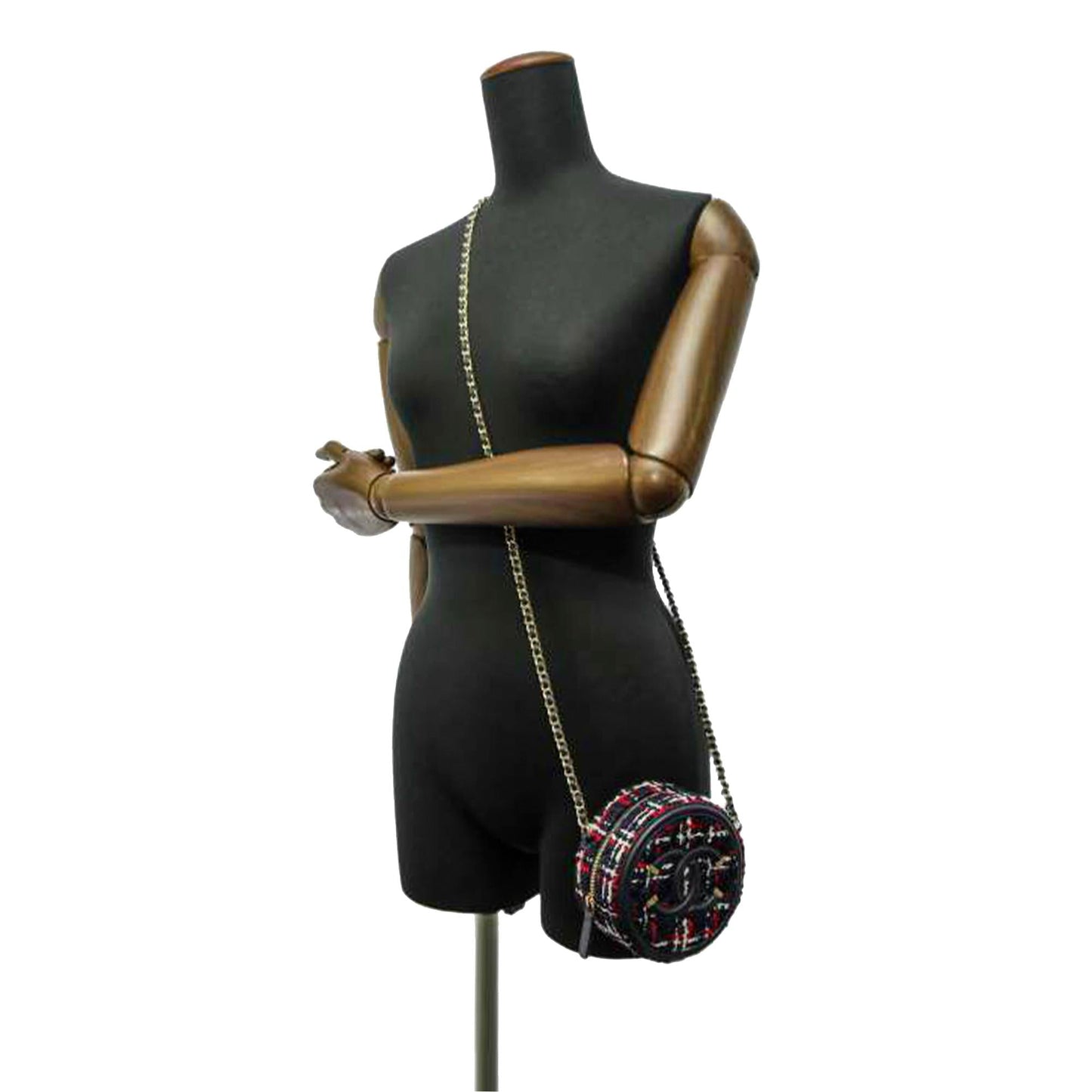 Chanel CC Filigree Tweed Crossbody Bag (SHG-m8aBrK)